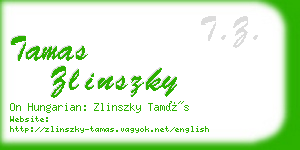 tamas zlinszky business card